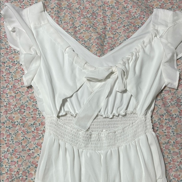 White Ruffle Dress - Picture 4 of 5